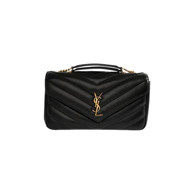 Pre-owned Saint Laurent Lambskin Envelope Bag 'black' | Women's Size Onesize