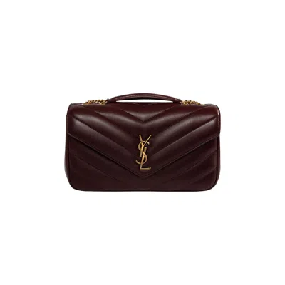 Pre-owned Saint Laurent Lambskin Envelope Bag 'light Hot Wine' | Red | Women's Size Onesize