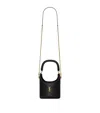 Saint Laurent Lambskin Gaby Bucket Bag In Black