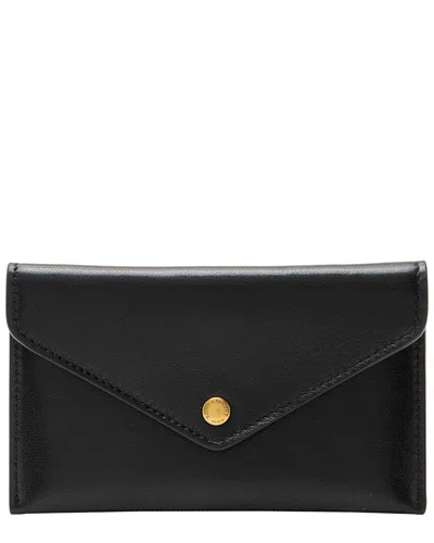 Pre-owned Saint Laurent Lambskin Leather Card Case (authentic Pre-loved)