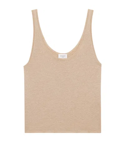 SAINT LAURENT LAMÉ KNIT TANK TOP