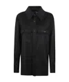 Saint Laurent Cargo Buttoned Shirt In Black