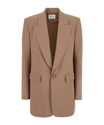 SAINT LAURENT SAINT LAURENT SINGLE-BREASTED LONG-SLEEVED JACKET
