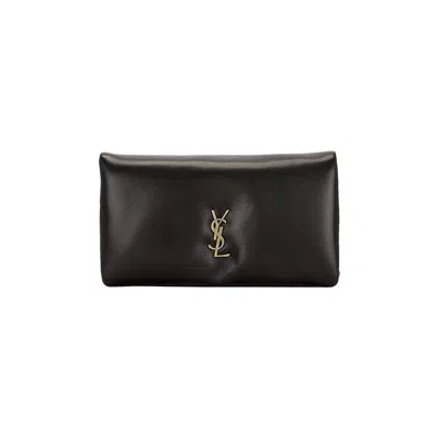 Pre-owned Saint Laurent Large Bi-fold Wallet 'noir' | Black | Women's Size Onesize