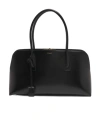 Saint Laurent Large Bowling Top-handle Bag In Leather In Black