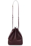 Saint Laurent Large Bucket Bag In Hot Wine