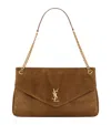 Saint Laurent Large Calypso Shoulder Bag In Beige