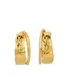 Saint Laurent Large Cassandre Earrings In Metal In Yellow