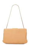 Saint Laurent Large Clutch In Coffee Foam