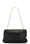 Saint Laurent Large Clutch In Nero