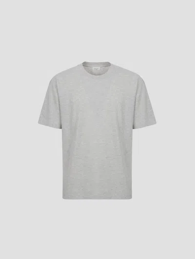 Saint Laurent Large Coast T-shirt In Gris Chine