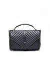 Saint Laurent Large College Bag In Blue