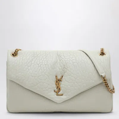 Saint Laurent Large Cream-coloured Calypso Bag In White