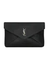 Saint Laurent Large Envelope Pouch In Black