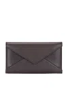 Saint Laurent Large Flap Wallet In Black