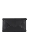 Saint Laurent Large Flap Wallet In Nero