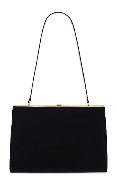 Saint Laurent Large Gaia Shoulder Bag In Noir