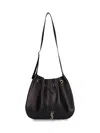 Saint Laurent Large Hobo Shoulder Bag 'paris Vii' In Nero