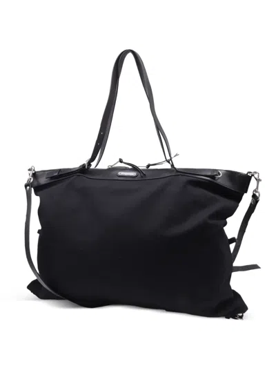 Pre-owned Saint Laurent Large Id Convertible Tote Bag In Black