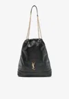 Saint Laurent Large Jamie Leather Shoulder Bag In Black