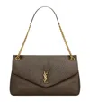 Saint Laurent Calypso Large Leather Shoulder Bag In Green