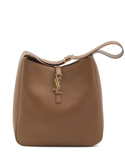 Saint Laurent Large Le 5 À 7 Bag In Brown