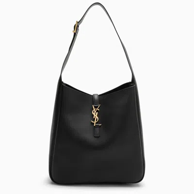 Saint Laurent Le 5 À 7 Large Leather Shoulder Bag In Black