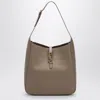 Saint Laurent Large Le 5 À 7 Dusty Grey Leather Bag In Grey