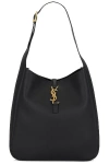 Saint Laurent Large Le 5 A 7 Hobo Bag In Nero