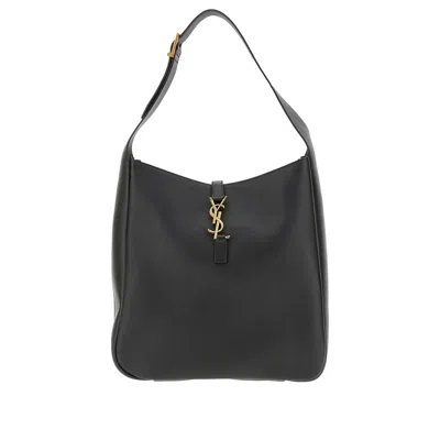 Saint Laurent Large 'le 5 À 7' Leather Bag In Black