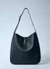 Saint Laurent Large Le 5 À 7 Leather Shoulder Bag In Black