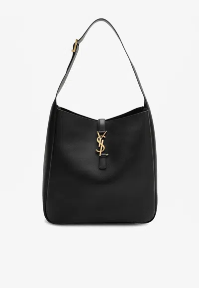 SAINT LAURENT LARGE LE 5 À 7 LEATHER SHOULDER BAG