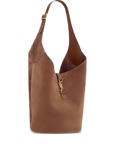 Saint Laurent Large Le 5 À 7 Shoulder Bag In Brown