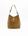 Saint Laurent Large Le 5 À 7 Suede Supple Bag