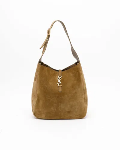 Saint Laurent Large Le 5 À 7 Suede Supple Bag