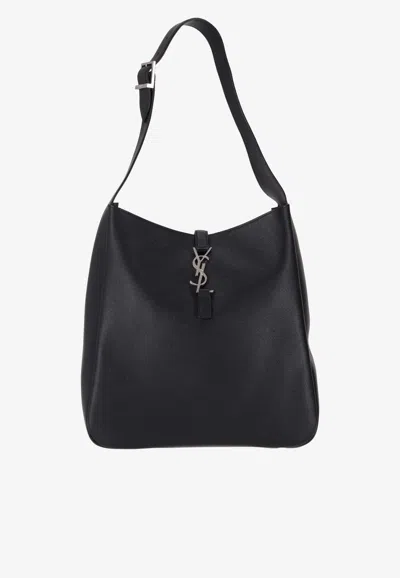 Saint Laurent Large Le 5 À 7 Supple Shoulder Bag In Grained Leather In Orange