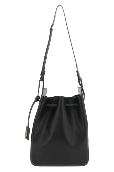 Saint Laurent Large Leather Bucket Bag