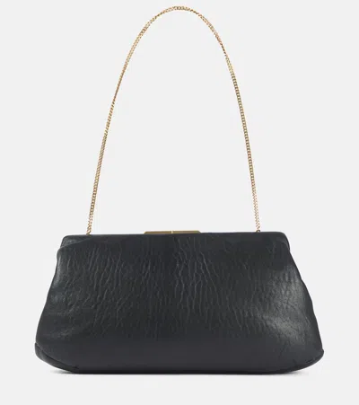 Saint Laurent Clutch Large Aus Leder In Black