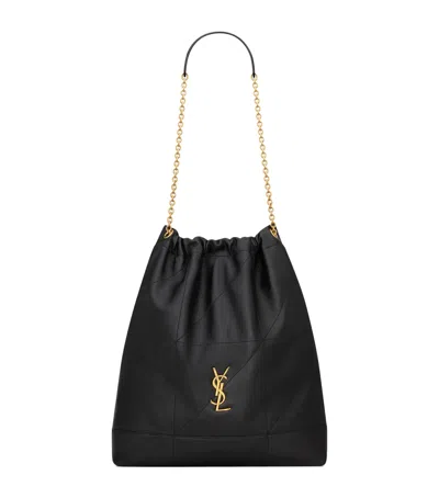 SAINT LAURENT LARGE LEATHER JAMIE POCHON SHOULDER BAG
