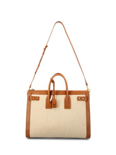 Saint Laurent Large Leather Sac De Jour Tote