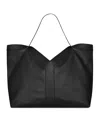 Saint Laurent Large Leather Tote In Black