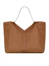 Saint Laurent Y Large Tote In Grained Leather Bags In Nude