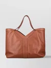 Saint Laurent Large Leather Y Tote With Bronze Hardware