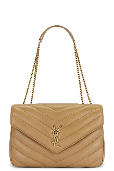 Saint Laurent Large Loulou Bag In Brown