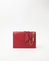 Saint Laurent Large Matelasse Envelope Bag In Red