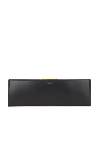 Saint Laurent Large Midnight Pochette In Black