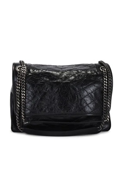 Pre-owned Saint Laurent Large Niki Chain Bag In Noir