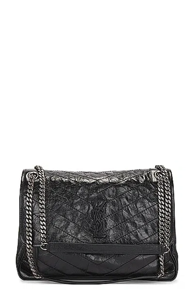 Pre-owned Saint Laurent Large Niki Chain Bag In Noir