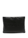 Saint Laurent Large Puffy Pouch Clutch Bag In Black