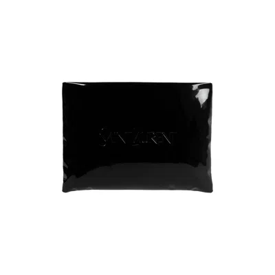 Pre-owned Saint Laurent Large Puffy Pouch 'nero' | Black | Men's Size Onesize